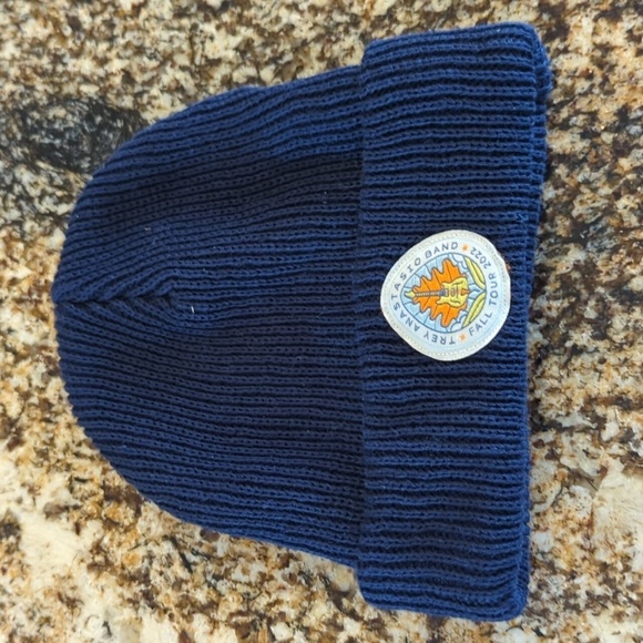 Trey Anastasio Band Fall Tour 2022 knitted beanie hat navy hemp organic cotton - Picture 1 of 7